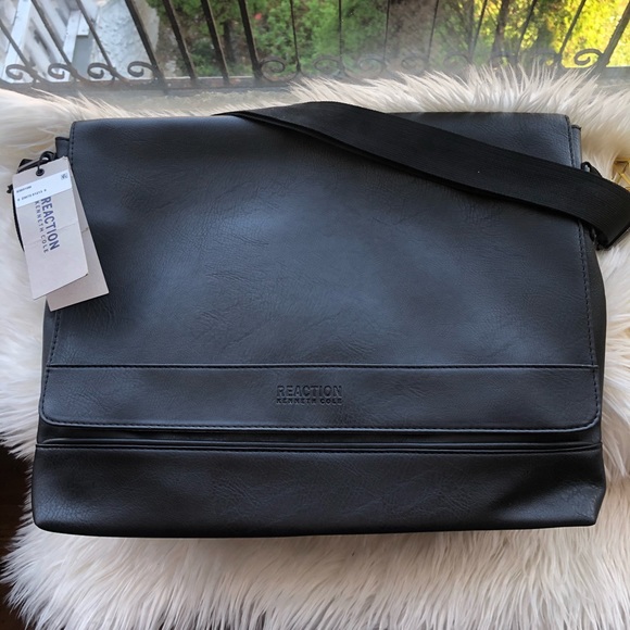 vegan leather computer bag